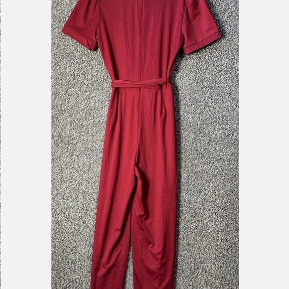 BLENCOT Jumpsuit Short Sleeve Casual v Neck Belted SZ Large NWOT - Picture 9 of 10